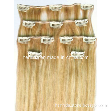 100% Remy Human Hair Clip in